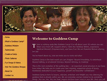 Tablet Screenshot of goddessdaycamp.com